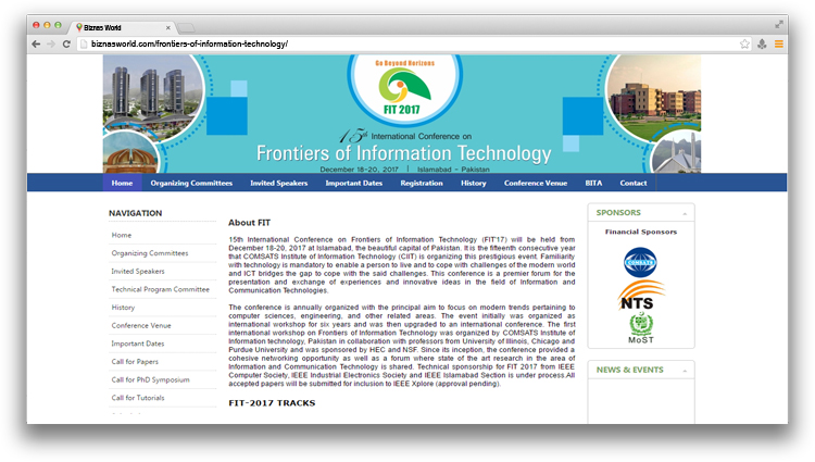 Frontiers of Information Technology