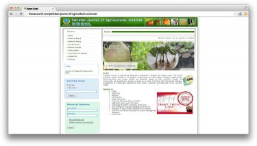 Pakistan Journal of agricultural Sciences