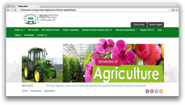 Agriculture Department Of Khyber Pakhyunkhwa