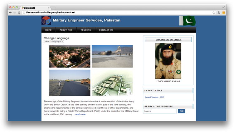 Military Engineer Services , Pakistan