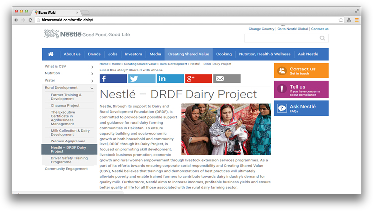 Nestle Dairy Project
