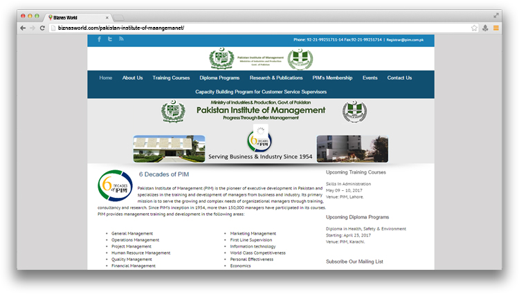 Pakistan Institute of Management,