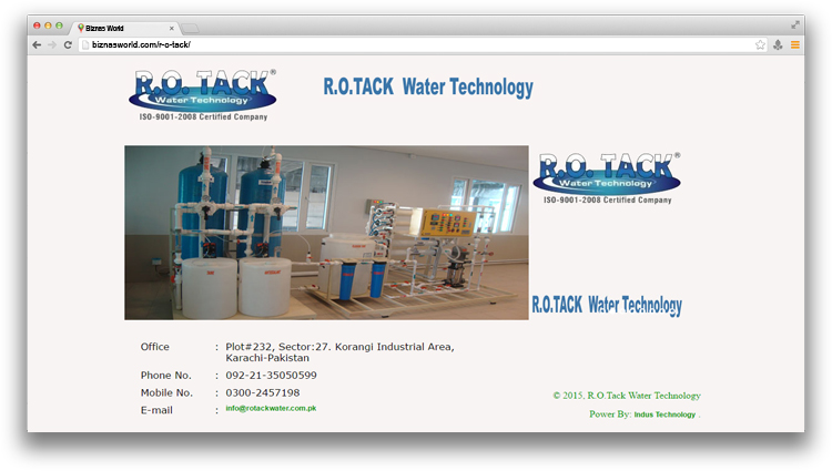 R-O Tack Water Technology