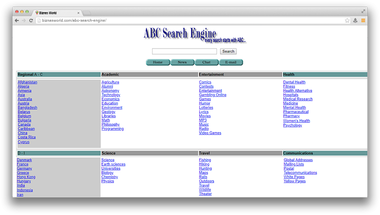 ABC Search Engine