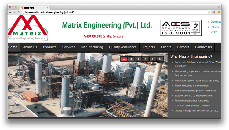 Matrix Engineering (Pvt.) Ltd