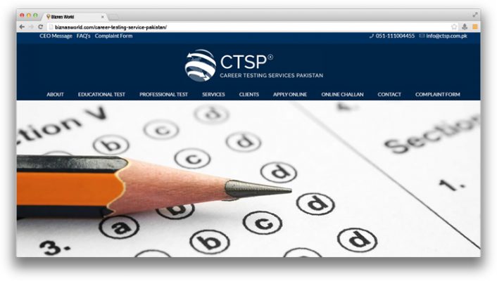 Career Testing Service Pakistan