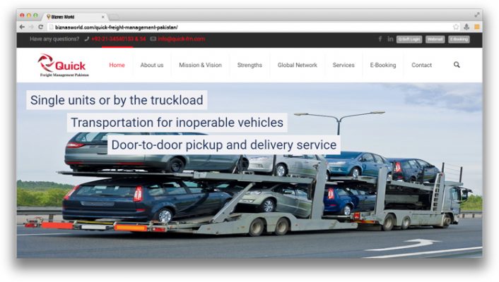 Quick Freight Management Pakistan
