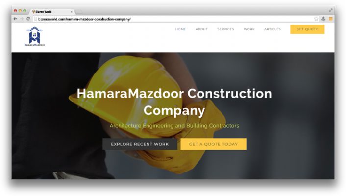 Hamara Mazdoor Construction company