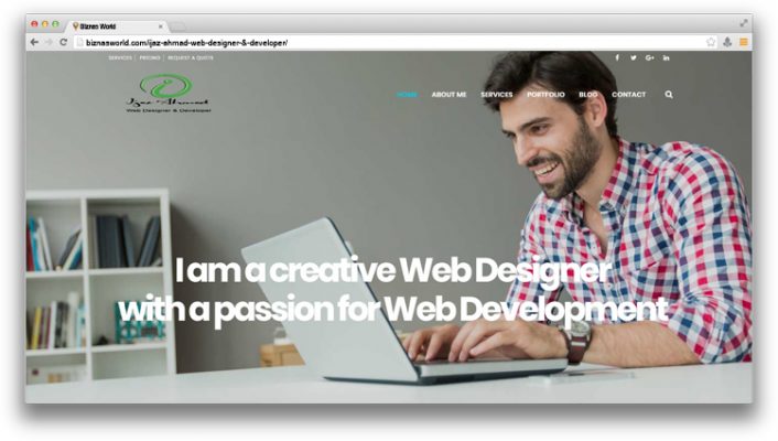 Ijaz Ahmad Web Designer & Developer