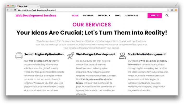 Web Development Services