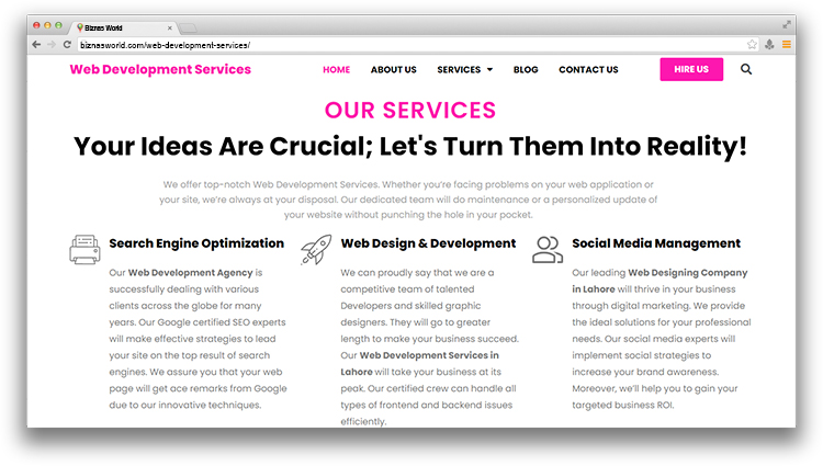 Web Development Services