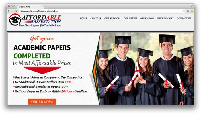 Affordable Dissertation