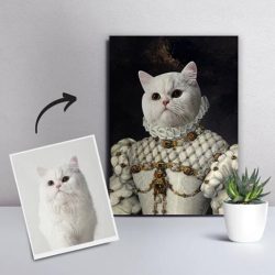 CUSTOM PET CAT CANVAS - THE PRINCESS