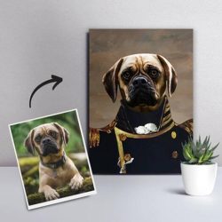 CUSTOM PET DOG CANVAS - THE ADMIRAL