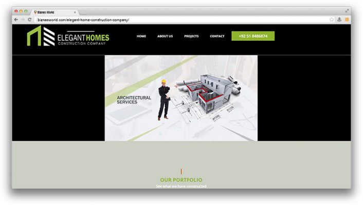 Elegant home construction company