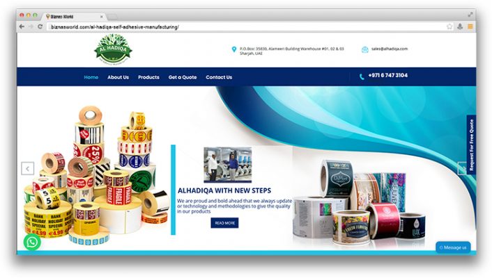 Al Hadiqa Self Adhesive Manufacturing