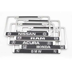 American stainless steel carbon fiber license plate