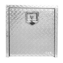 Custom made aluminium check plate truck tool box