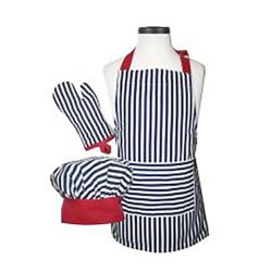 Kitchen Set Bib Apron Chef Hat