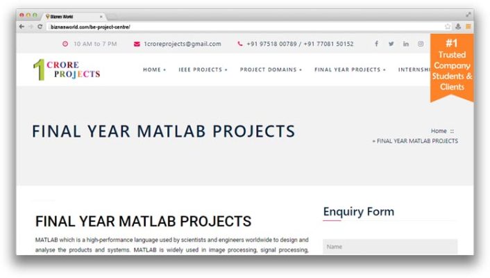 Final Year BE Projects