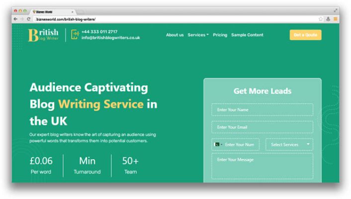 British Blog Writers