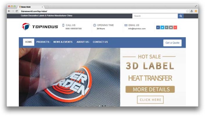 Topindus Decorative Labels & Patches