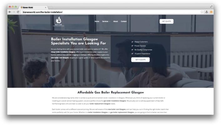 The Boiler installation